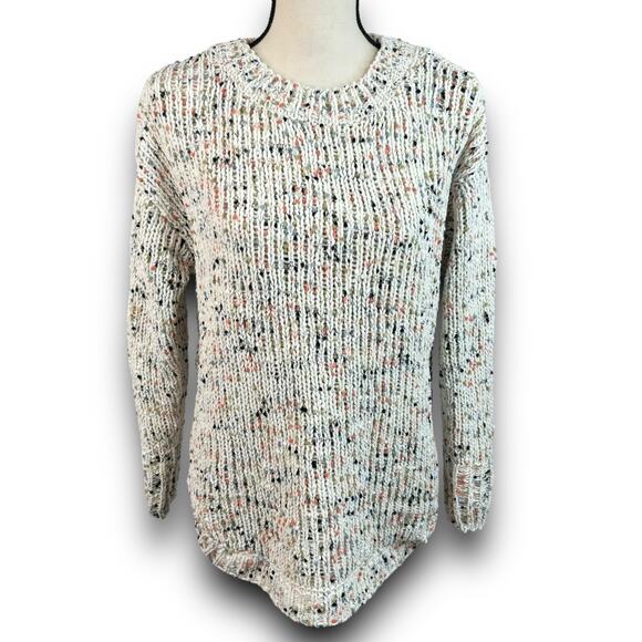 Harper Heritage Soft Chenille Sweater Speckled Confetti Knit Round Hem Small - Picture 1 of 9